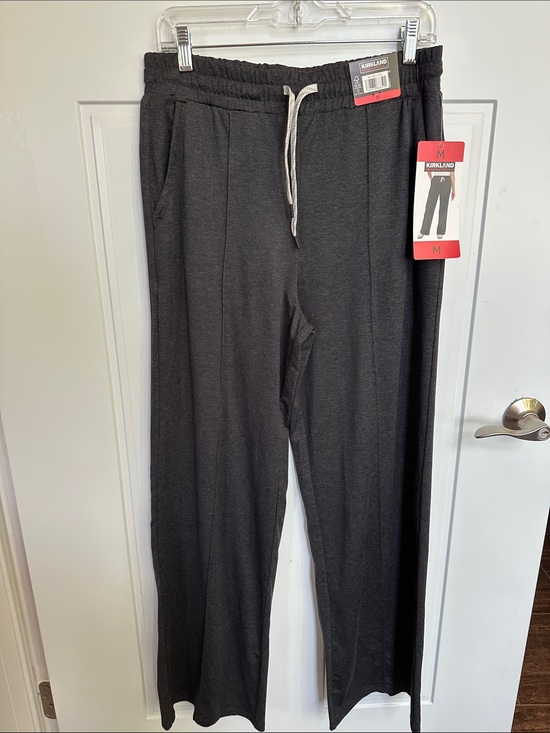 Kirkland Signature Pants - NWT Kirkland Signature Women’s Dark Charcoal Drawstring Lightweight Pant M